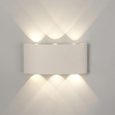 Aplice - Aplica LED iluminat exterior ambiental IP54 ARCS alba