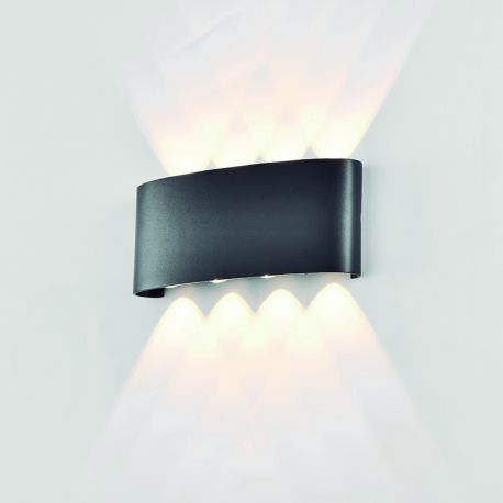 Aplice - Aplica LED iluminat exterior ambiental IP54 ARCS gri inchis