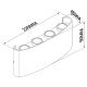 Aplice - Aplica LED iluminat exterior ambiental IP54 ARCS gri inchis