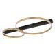 Plafoniere - Plafoniera LED design modern Luffy negru, auriu L-93cm