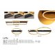 Plafoniere - Plafoniera LED design modern Luffy negru, auriu L-93cm