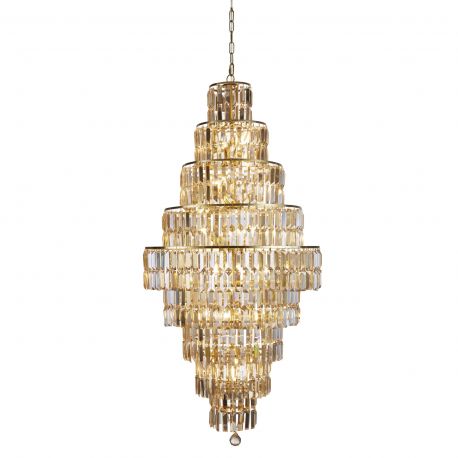 Corpuri de iluminat Lustre pentru casa scarii - Lustra cristal casa scarii design LUX Empire 13L