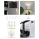 Aplice - Aplica LED de perete iluminat exterior ambiental IP54 DAVOS alba
