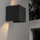 Aplice - Aplica LED de perete iluminat exterior ambiental IP54 DAVOS neagra