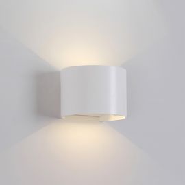 Aplice - Aplica LED de perete iluminat exterior ambiental IP54 DAVOS alba