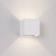 Aplice - Aplica LED de perete iluminat exterior ambiental IP54 DAVOS alba