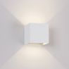 Aplica LED de perete iluminat exterior ambiental IP54 DAVOS alba