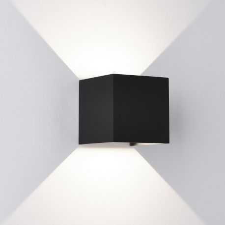 Aplice - Aplica LED de perete iluminat exterior ambiental IP54 DAVOS neagra