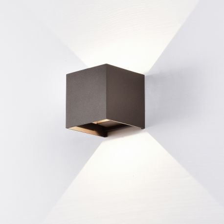 Aplice - Aplica LED de perete iluminat exterior ambiental IP54 DAVOS corten