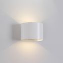 Aplica LED de perete iluminat exterior ambiental IP54 DAVOS alba