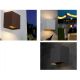 Aplice - Aplica LED de perete iluminat exterior ambiental IP65 DAVOS XL neagra