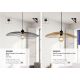 Pendule, Lustre suspendate - Lustra suspendata design deosebit Wave auriu, negru