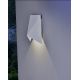 Aplice - Aplica LED de perete iluminat exterior ambiental IP54 TRIAX alba