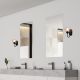 Iluminat pentru baie - Aplica pentru baie design modern IP44 Tirina negru