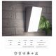 Aplice - Aplica LED iluminat exterior modern IP65 SOLDEN alb
