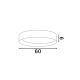 Plafoniere - Plafoniera LED design modern STAKE alb, D-60cm
