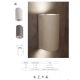 Aplice - Aplica de perete iluminat exterior ambiental IP65 LEVI alba