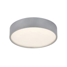 Plafoniere - Plafoniera LED design modern Larcia IP44 argintiu