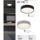 Plafoniere - Plafoniera LED design modern Larcia IP44 argintiu