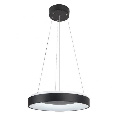 Candelabre, Lustre - Lustra LED cu telecomanda design modern Ceilo negru 48cm