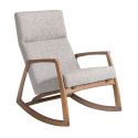 Fotoliu balansoar stil avangardist Rocking Chair gri