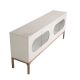 Comode - Bufet design modern cu iluminare interioara Gray and Walnut