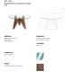 Mese dining - Masa dining design modern Walnut Round 140cm