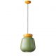 Pendule, Lustre suspendate - Lustra design retro realizata manual din ceramica si sticla CORCOVADO