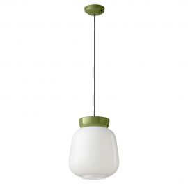 Lustra design retro realizata manual din ceramica si sticla CORCOVADO