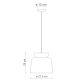 Pendule, Lustre suspendate - Lustra design retro realizata manual din ceramica CORCOVADO
