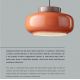 Pendule, Lustre suspendate - Lustra design retro realizata manual din ceramica si sticla MARACANÀ