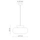 Pendule, Lustre suspendate - Lustra design retro realizata manual din ceramica si sticla MARACANÀ