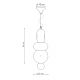 Pendule, Lustre suspendate - Lustra retro realizata manual din ceramica Bumbum