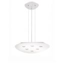 Lustra LED suspendata design modern Triangolo alba