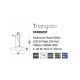 Pendule, Lustre suspendate - Lustra LED suspendata design modern Triangolo alba