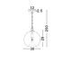 Pendule, Lustre suspendate - Pendul design decorativ Ancona gri