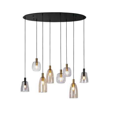 Pendule, Lustre suspendate - Lustra cu 8 pendule design modern Divine