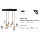 Pendule, Lustre suspendate - Lustra cu 8 pendule design modern Divine