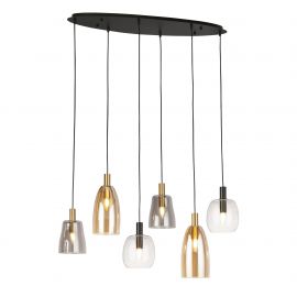Pendule, Lustre suspendate - Lustra cu 6 pendule design modern Divine