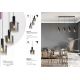 Pendule, Lustre suspendate - Lustra moderna cu 3 pendule Sweden negru, fumuriu