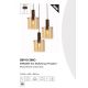 Pendule, Lustre suspendate - Lustra moderna cu 3 pendule Sweden moca, chihlimbar