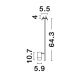 Spoturi tavan fals - Lustra incastrata design minimalist PONGO 1L