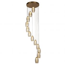 Lustra cu 12 pendule suspendata moderna Cyclone