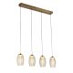 Pendule, Lustre suspendate - Lustra cu 4 pendule suspendata moderna Cyclone