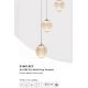 Pendule, Lustre suspendate - Lustra moderna cu 5 pendule LED Allure
