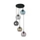 Pendule, Lustre suspendate - Lustra moderna cu 5 pendule colorate Mardi Gras II