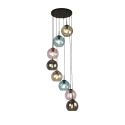 Lustra moderna cu 8 pendule colorate Mardi Gras II