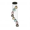 Lustra moderna cu 8 pendule colorate Mardi Gras II