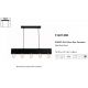 Pendule, Lustre suspendate - Lustra suspendata pentru bar sau masa cu 5 surse de lumina Piano