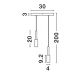 Pendule, Lustre suspendate - Lustra LED suspendata moderna design minimalist JOY 2L